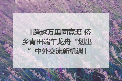 跨越万里同竞渡 侨乡青田端午龙舟“划出”中外交流新机遇